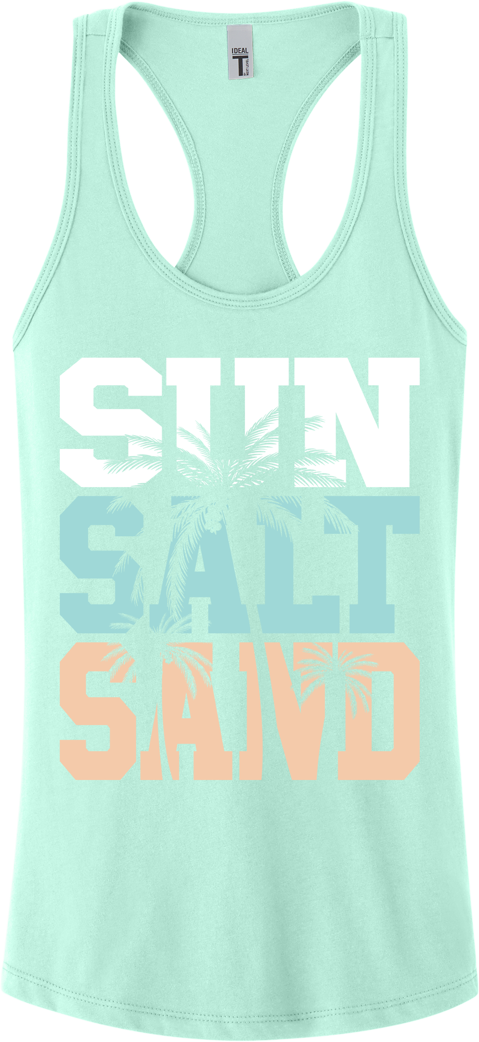 Sun Salt Sand Racerback Tank Top ~ Printed in the USA