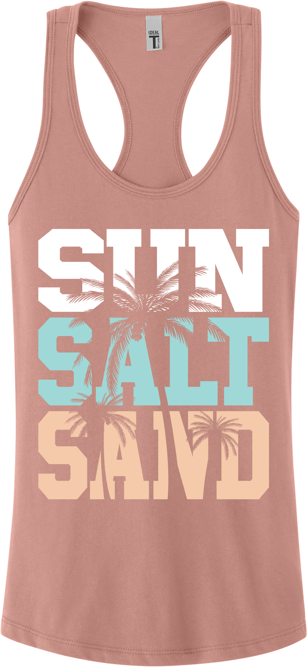 Sun Salt Sand Racerback Tank Top ~ Printed in the USA