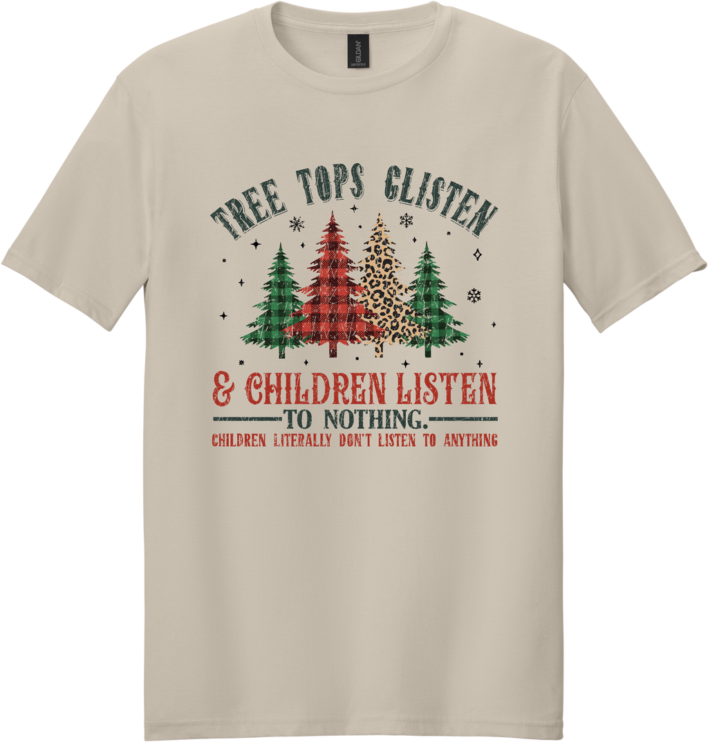 Tree Tops Glisten Unisex Tee ~ Printed in the USA