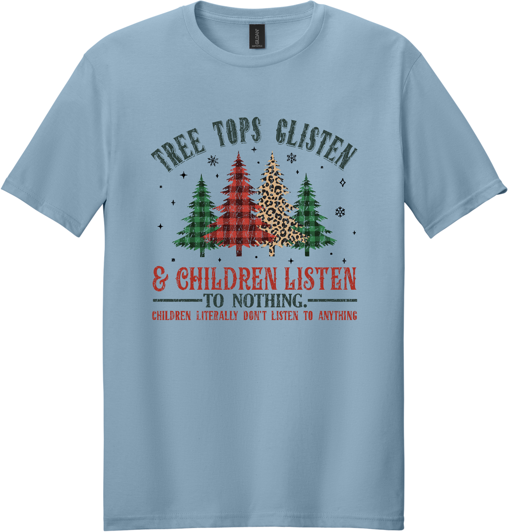 Tree Tops Glisten Unisex Tee ~ Printed in the USA