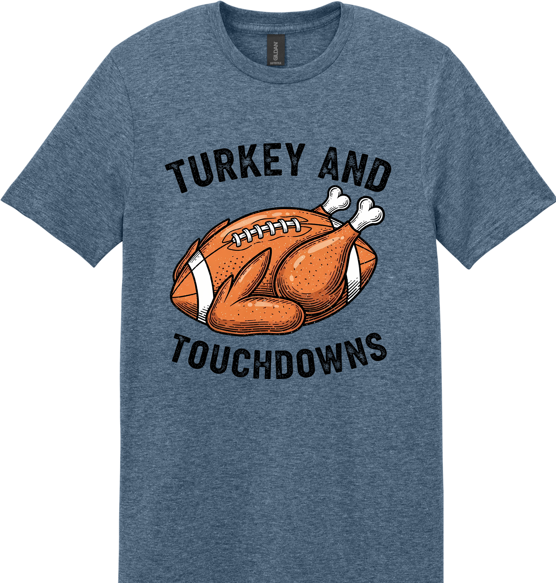 Turkey and Touchdowns Unisex Tee ~ Printed in the USA
