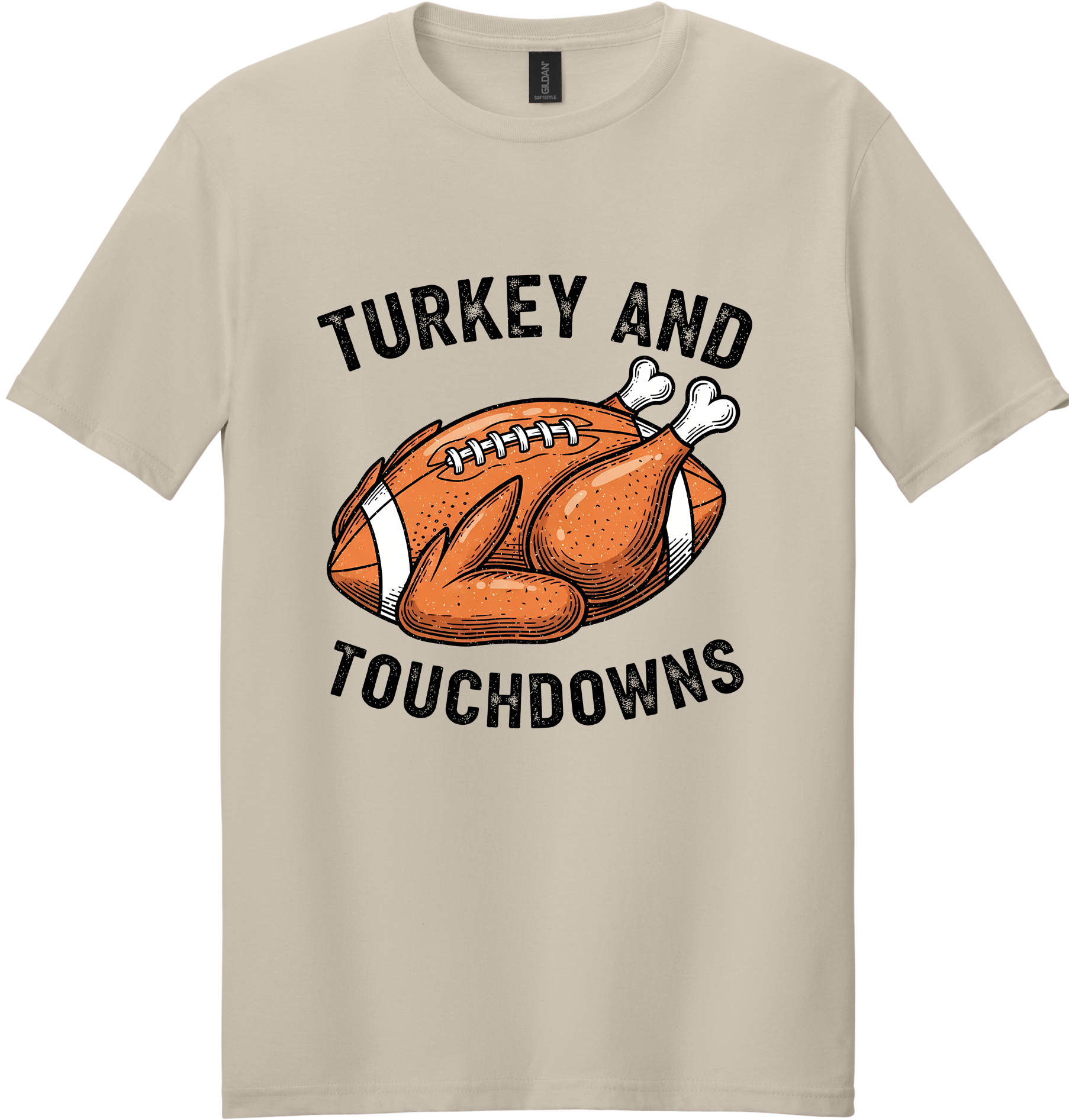 Turkey and Touchdowns Unisex Tee ~ Printed in the USA