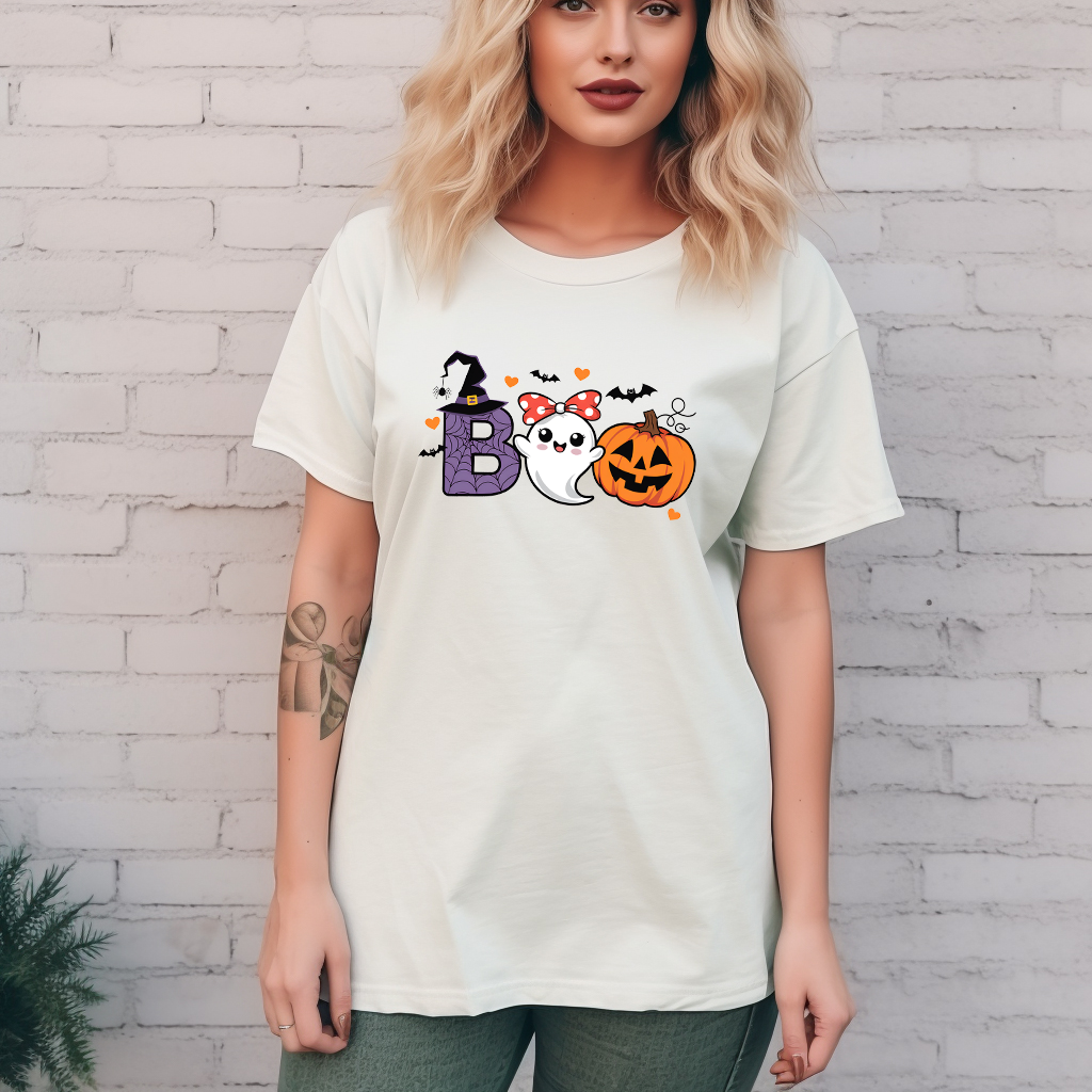Cute Boo Crewneck Fall Sweatshirt, T-shirt